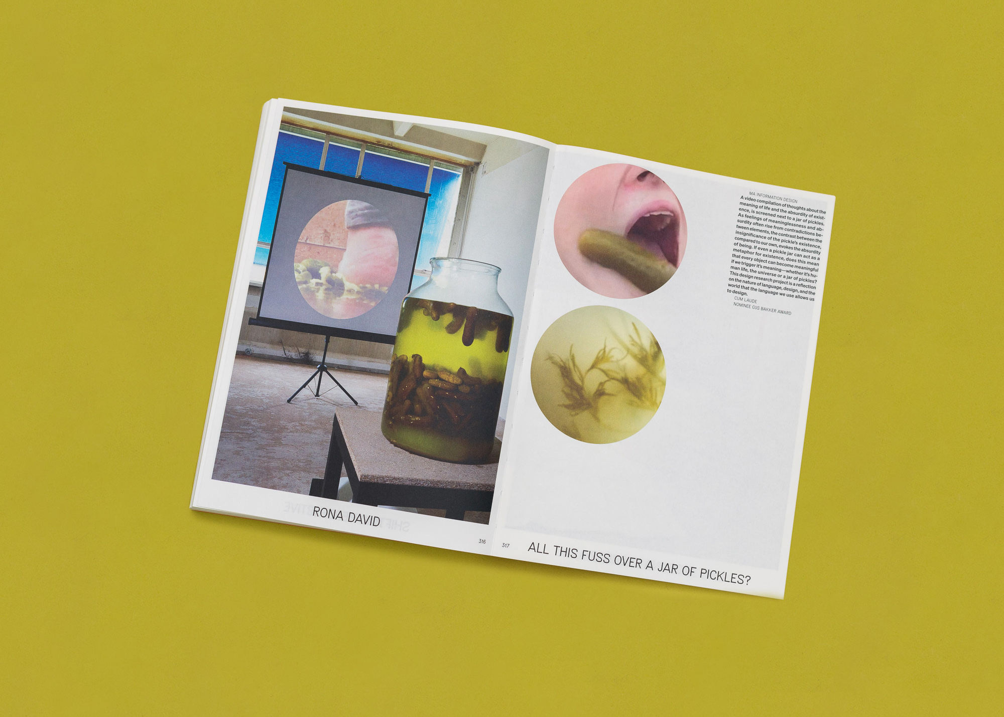 Project Page of Rona David in the Design Academy Graduation Catalogue 2021