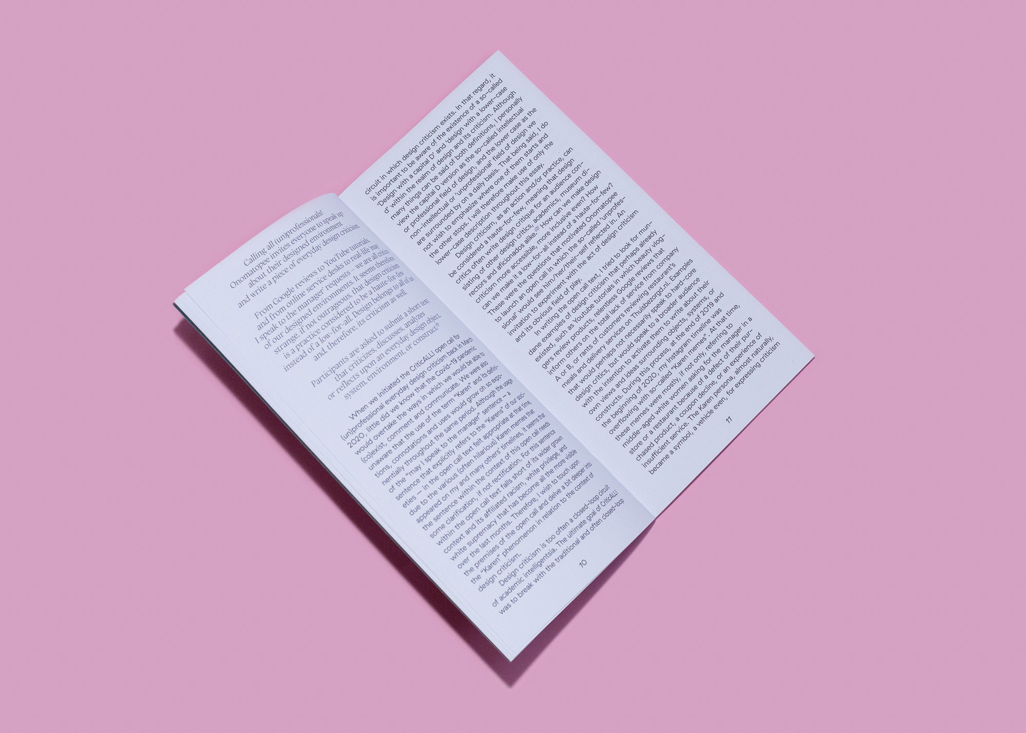 book CriticALL!